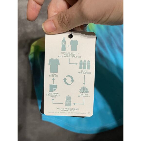 NWT Chaser Tank Rainbow Ice Cream Tank Shirt Twist Neck Crew Neck Causal Light - Picture 6 of 6